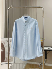 Ralph Lauren Men's Classic Fit Long Sleeve Casual Shirt – Premium Cotton Button Down
