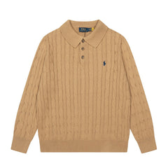 Ralph Lauren Woll-Kaschmir-Zopfstrickpullover