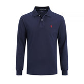 Ralph Lauren Men's Long Sleeve Polo Shirt – Premium Cotton Classic Fit