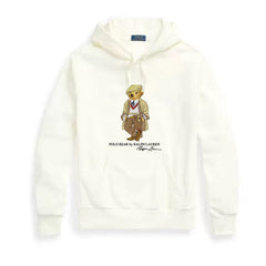 Ralph Lauren Polo Bear Cotton Hoodie – Cartoon Graphic Pullover Sweatshirt