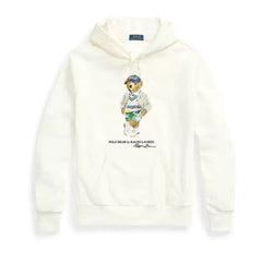 Ralph Lauren Men's Bear Graphic Sweatshirt – Cotton Hooded Pullover