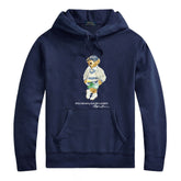Ralph Lauren Men's Bear Graphic Sweatshirt – Cotton Hooded Pullover