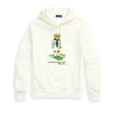 Ralph Lauren Men's Bear Graphic Sweatshirt – Cotton Hooded Pullover
