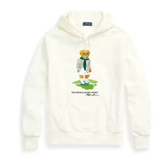 Ralph Lauren Men's Bear Graphic Sweatshirt – Cotton Hooded Pullover