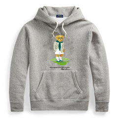 Ralph Lauren Men's Bear Graphic Sweatshirt – Cotton Hooded Pullover