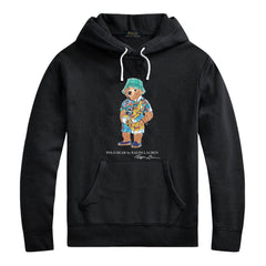 Ralph Lauren Streetwear Hoodie – Polo Bear Printed Cotton Pullover