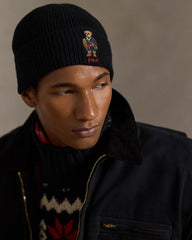 Ralph Lauren Polo Bear Rippstrick-Mütze