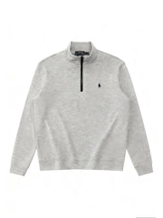 Ralph Lauren Luxus-Jersey-Pullover mit Viertelreißverschluss