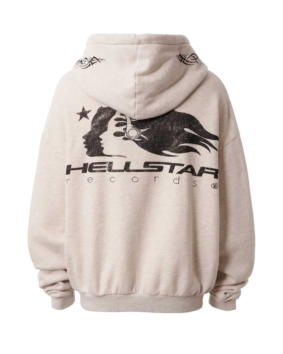 Hellstar Moshpit Zip Up Hoodie Cream