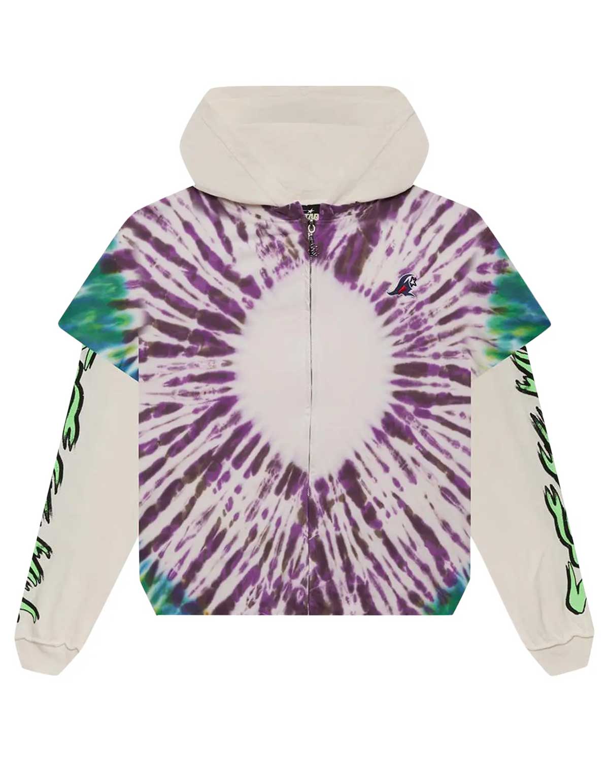 Hellstar Tie Dye Zip Up Hoodie