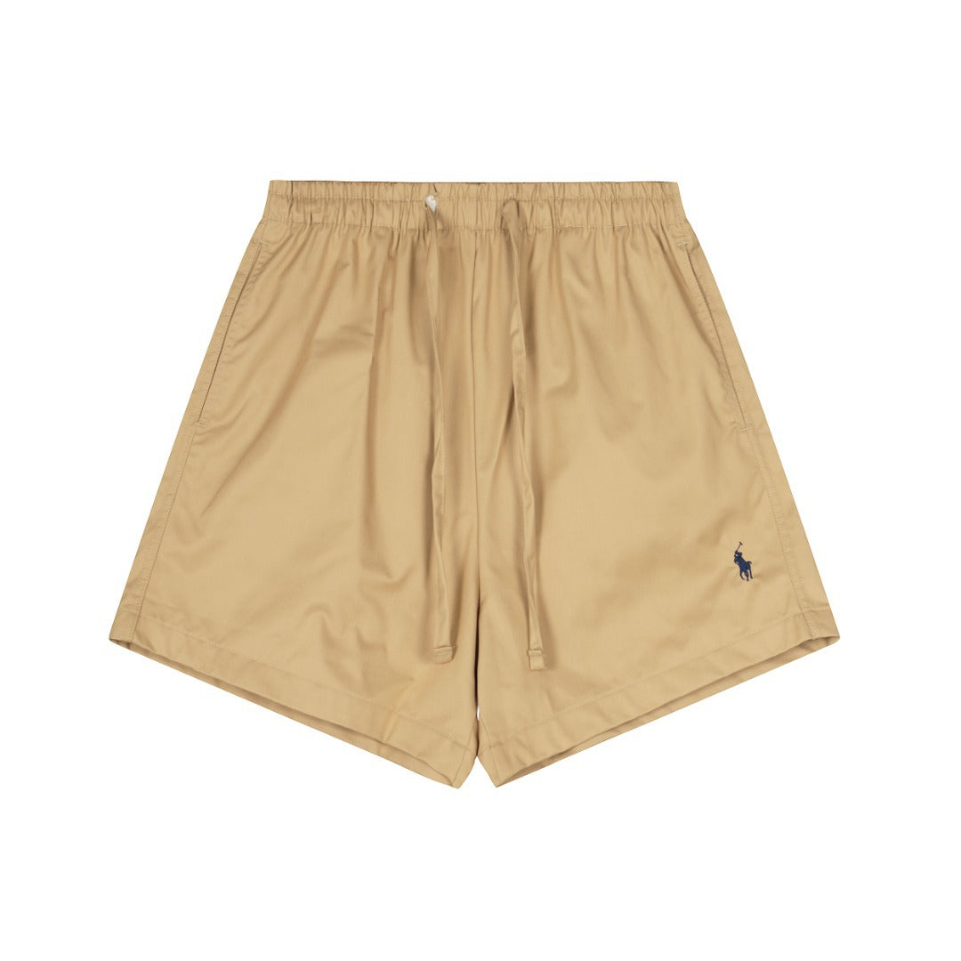 High version RL summer classic Ralph Lauren pony logo war horse embroidery casual simple loose beach shorts