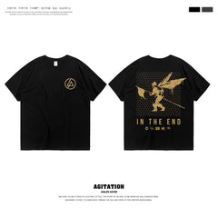 摇滚乐队linkin park林肯联合公园混合理论纯棉圆领短袖T恤男夏季 (1)