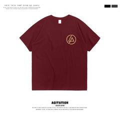 摇滚乐队linkin park林肯联合公园混合理论纯棉圆领短袖T恤男夏季 (14)