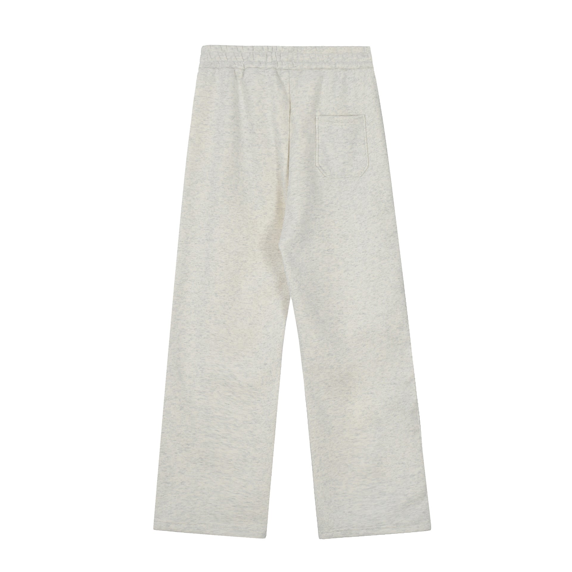 QR code scanning RL Ralph Lauren solid color small horse logo embroidered logo loose men's and women's thick velvet wide leg sweatpants