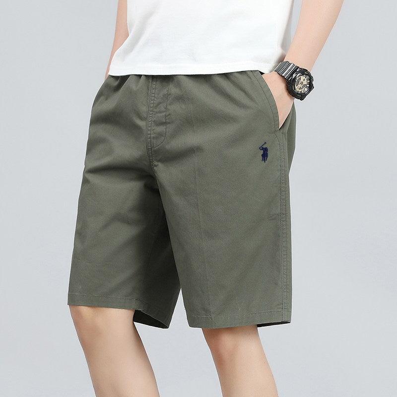 Ralph Lauren Men's Cotton Casual Shorts – Classic Loose Fit Summer Shorts