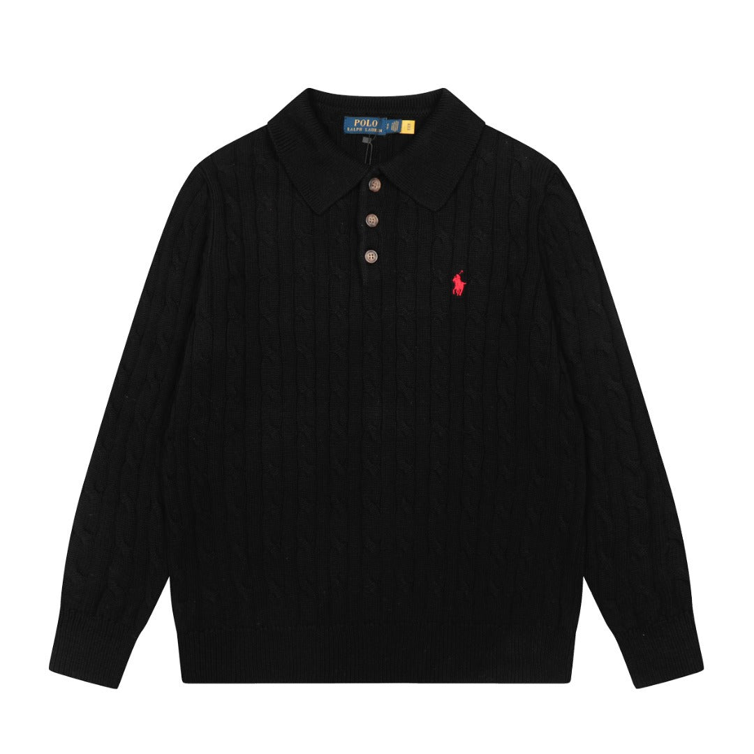 Ralph Lauren Woll-Kaschmir-Zopfstrickpullover