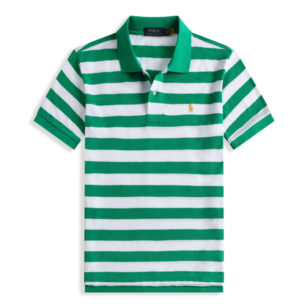 Ralph Lauren Men's Striped Cotton Crew Neck T-Shirt – Classic Short Sleeve Tee