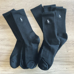 Ralph Lauren Men's Premium Cotton Crew Socks – Soft Breathable Everyday Comfort