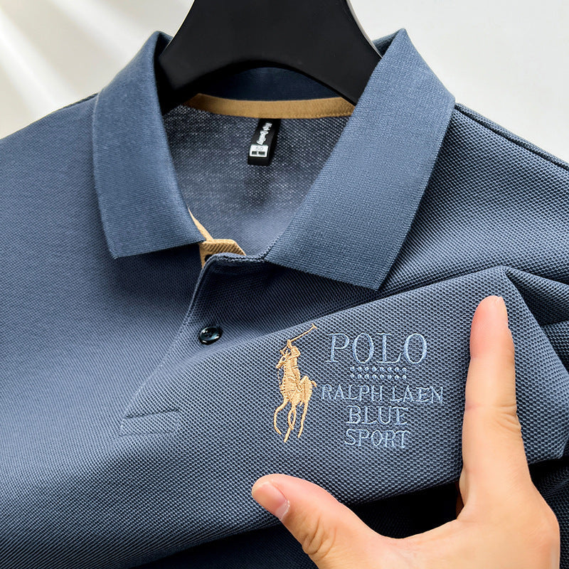 Men's Short Sleeve Polo Shirt – Classic Collared Cotton T-Shirt