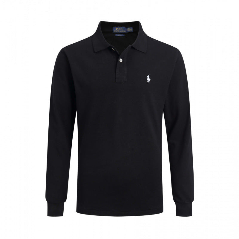 Ralph Lauren Classic Cotton Polo Shirt – Long Sleeve Smart Casual Top