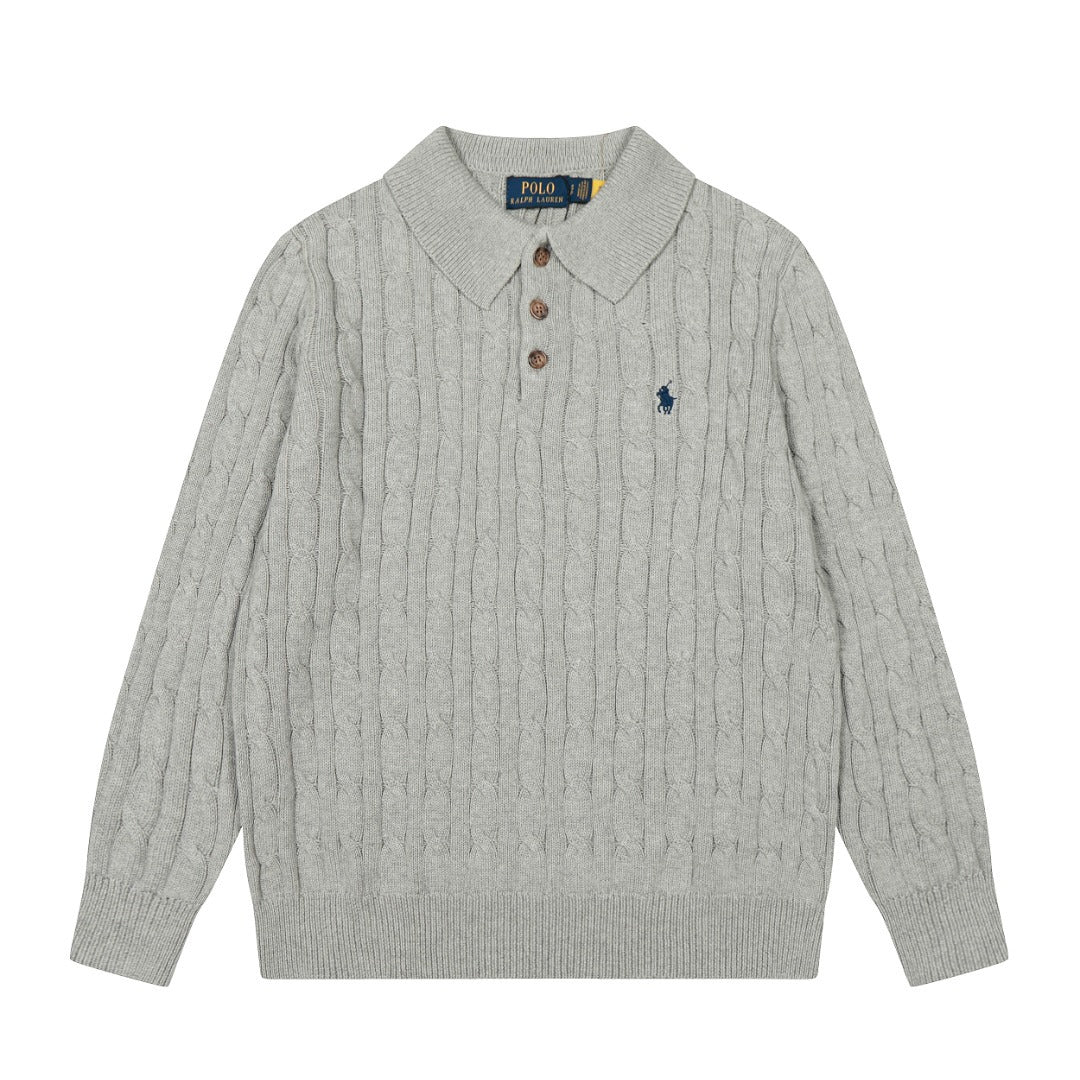 Ralph Lauren Woll-Kaschmir-Zopfstrickpullover