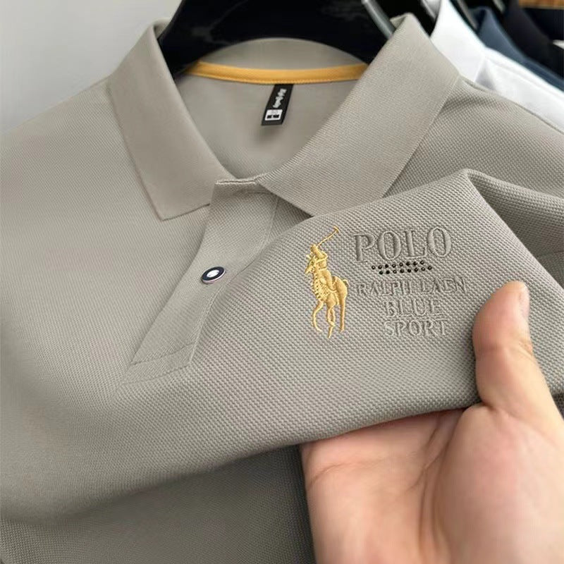 Men's Short Sleeve Polo Shirt – Classic Collared Cotton T-Shirt
