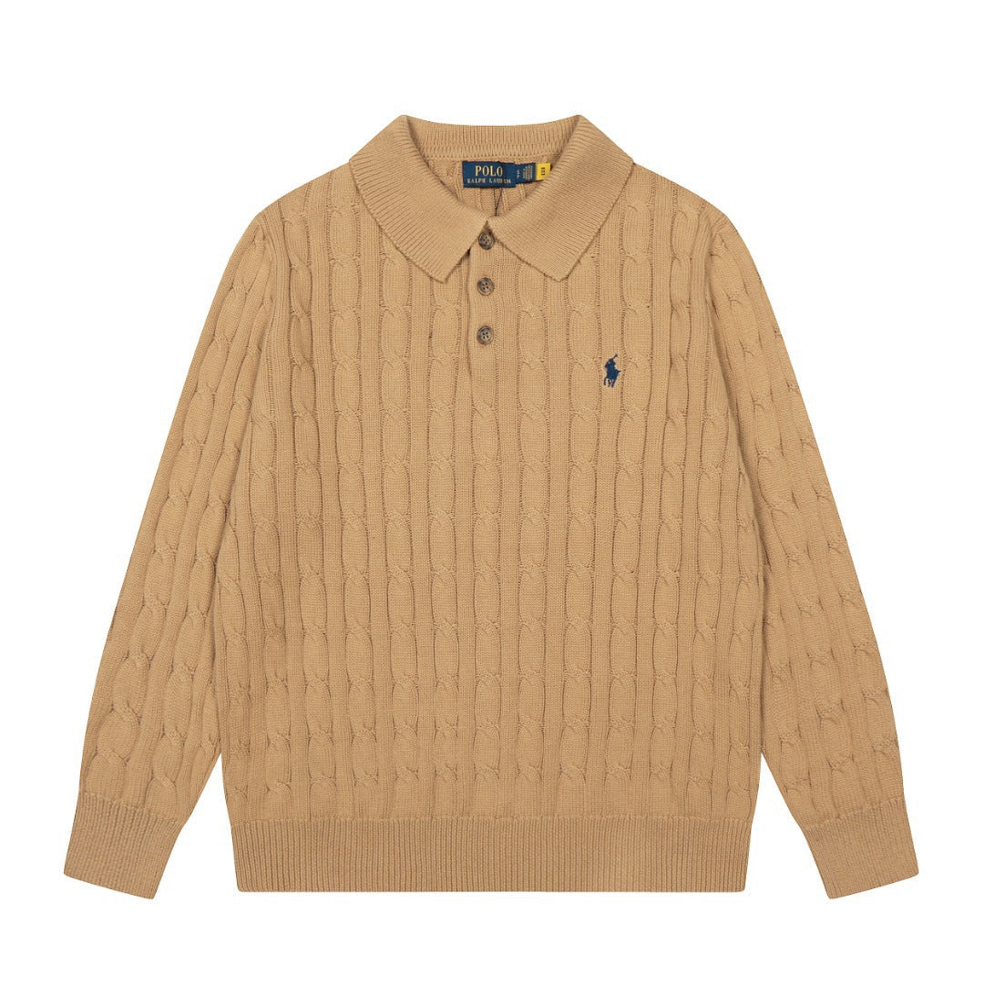 Ralph Lauren Woll-Kaschmir-Zopfstrickpullover