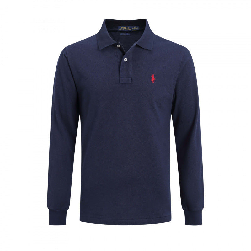 Ralph Lauren Men's Long Sleeve Polo Shirt – Premium Cotton Classic Fit