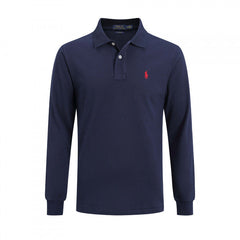 Ralph Lauren Men's Long Sleeve Polo Shirt – Premium Cotton Classic Fit