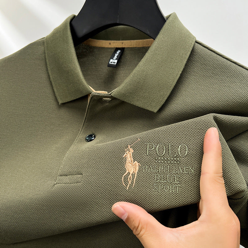 Men's Short Sleeve Polo Shirt – Classic Collared Cotton T-Shirt