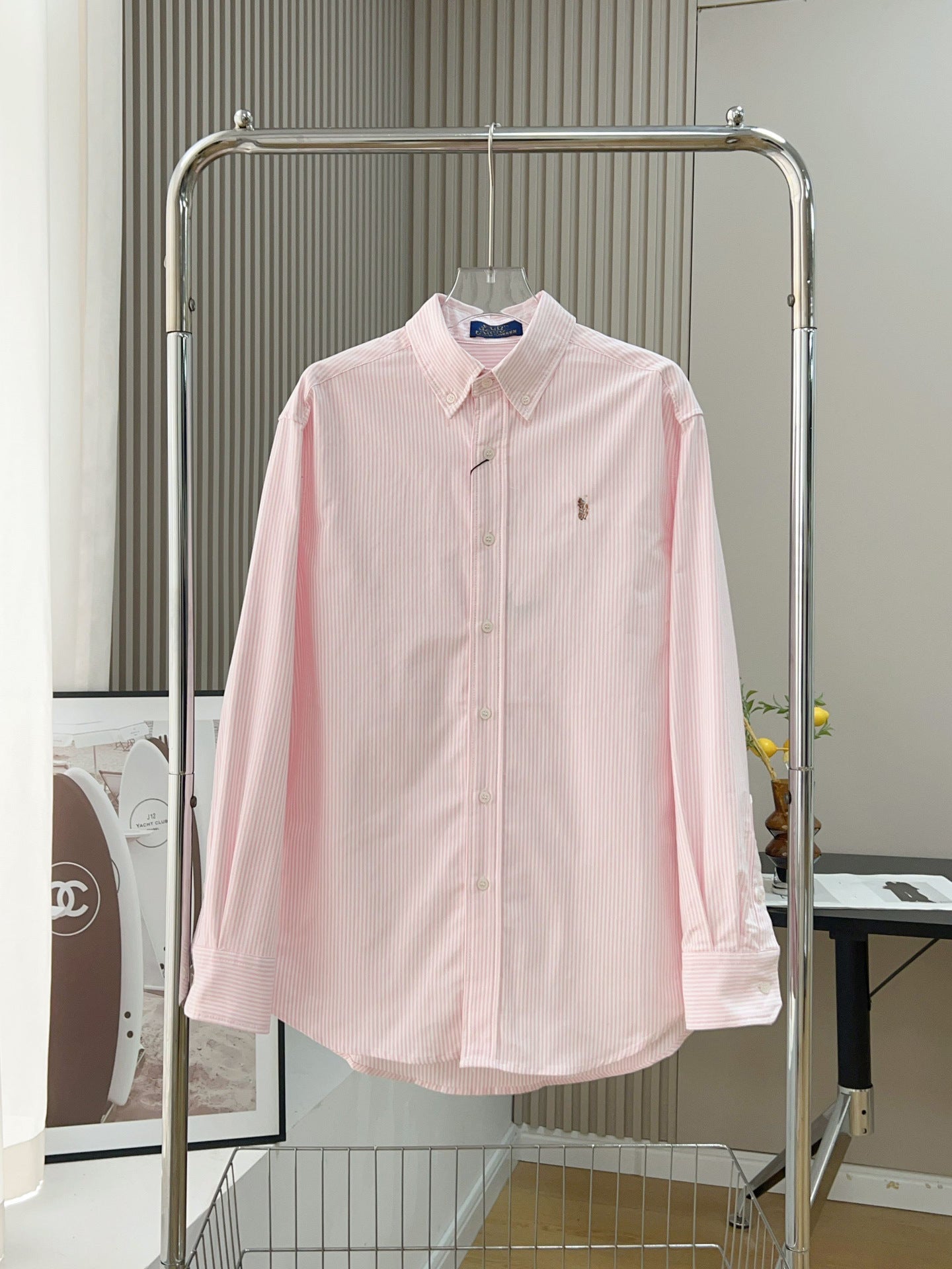 Ralph Lauren Men's Relaxed Fit Cotton Shirt – Long Sleeve Button-Up