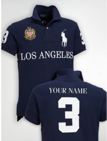 Men's Premium Cotton USA City Polo Shirt – Short Sleeve Classic Collar Tee