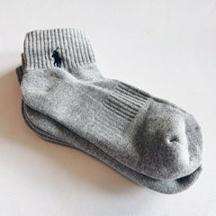 Ralph Lauren Men's Premium Cotton Mid Crew Socks – Soft Breathable Everyday Comfort