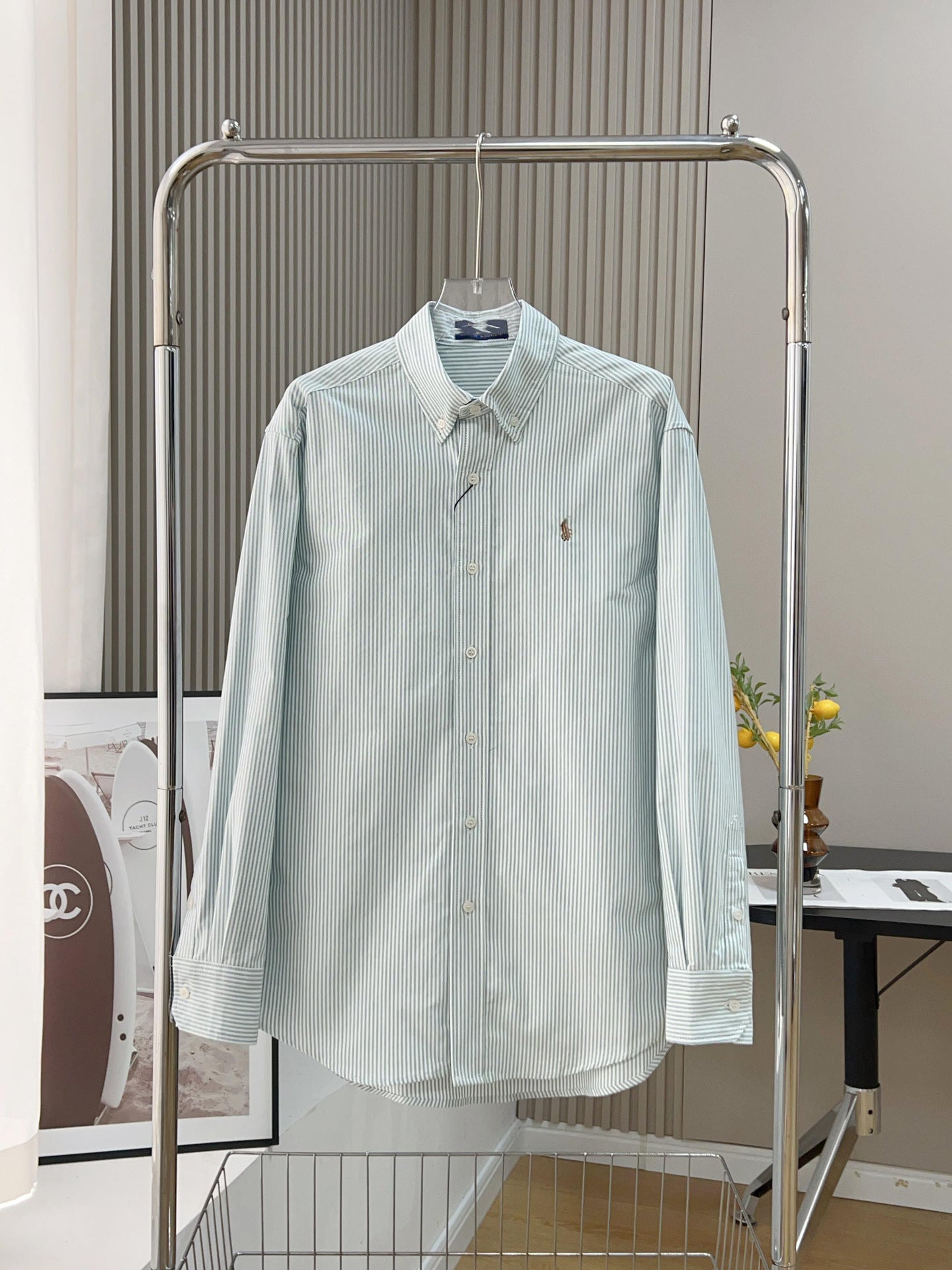 Ralph Lauren Men's Relaxed Fit Cotton Shirt – Long Sleeve Button-Up