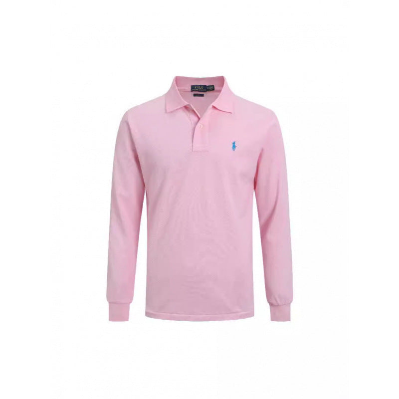 Ralph Lauren Men's Long Sleeve Polo Shirt – Premium Cotton Classic Fit