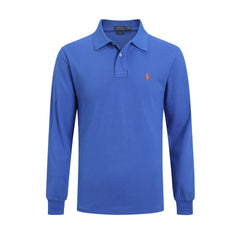 Ralph Lauren Men's Long Sleeve Polo Shirt – Premium Cotton Classic Fit