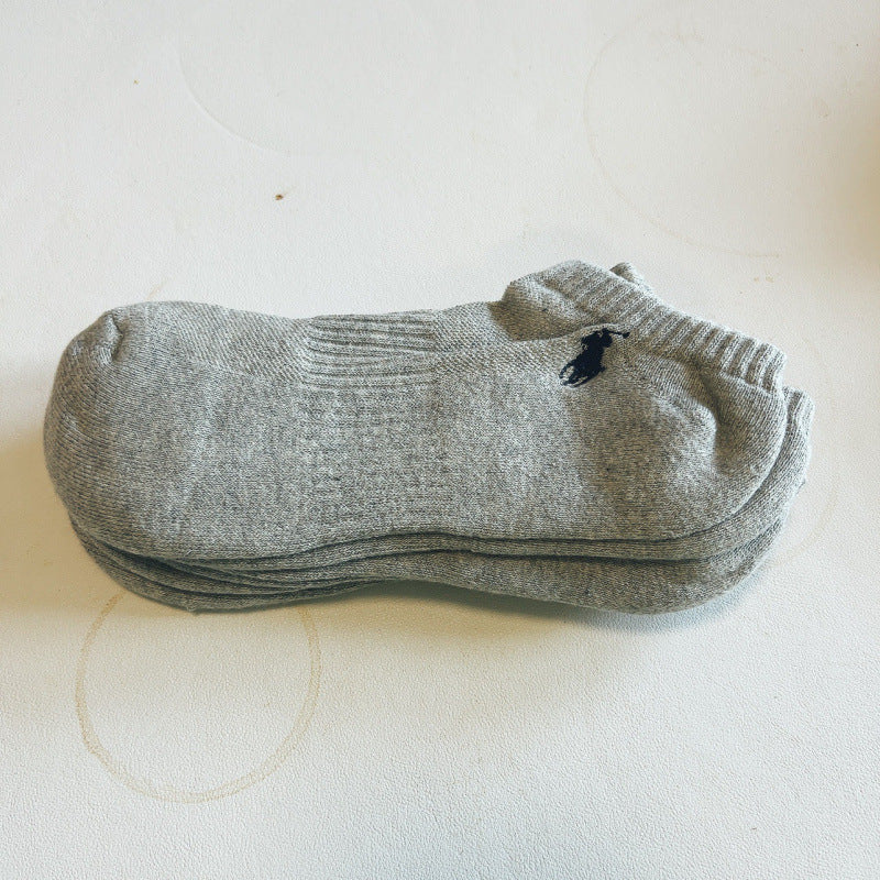 Ralph Lauren Men's Premium Cotton No-Show Socks – Soft Breathable Everyday Comfort