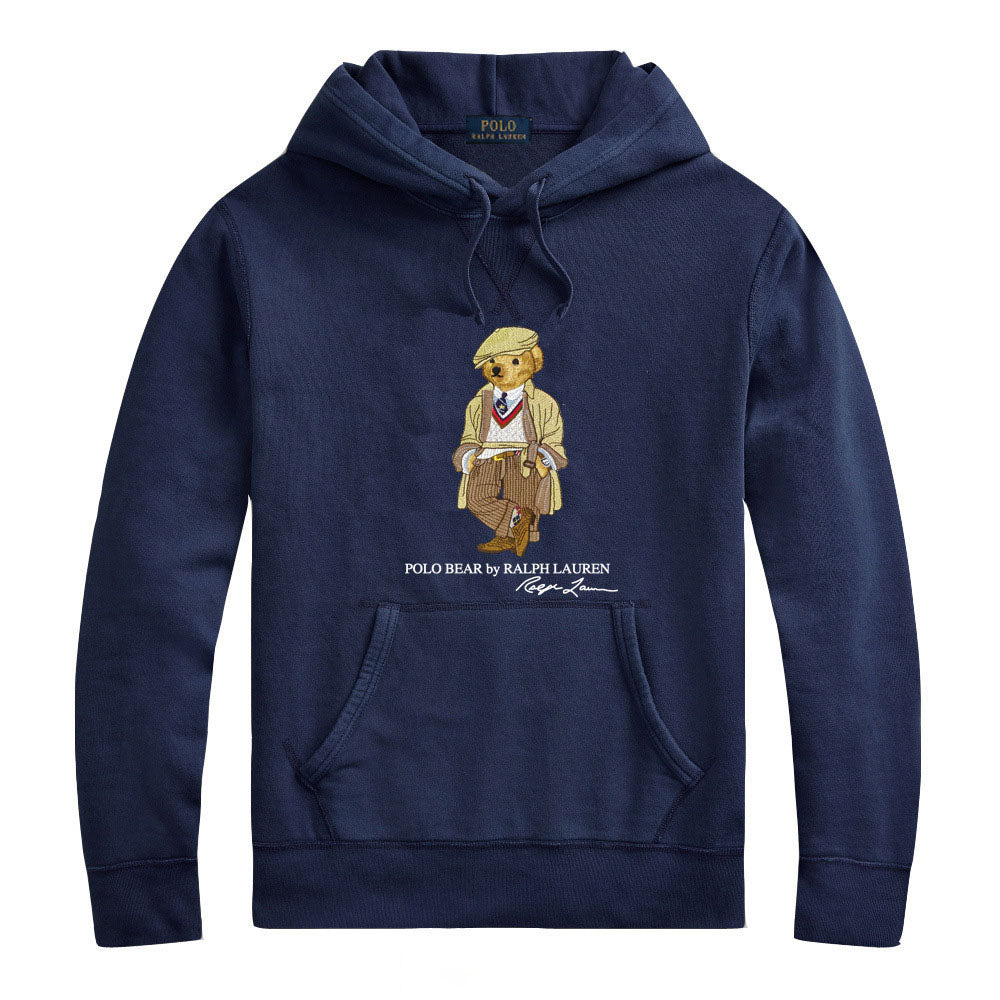 Ralph Lauren Polo Bear Cotton Hoodie – Cartoon Graphic Pullover Sweatshirt