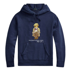 Ralph Lauren Polo Bear Cotton Hoodie – Cartoon Graphic Pullover Sweatshirt