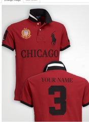 Men's Premium Cotton USA City Polo Shirt – Short Sleeve Classic Collar Tee