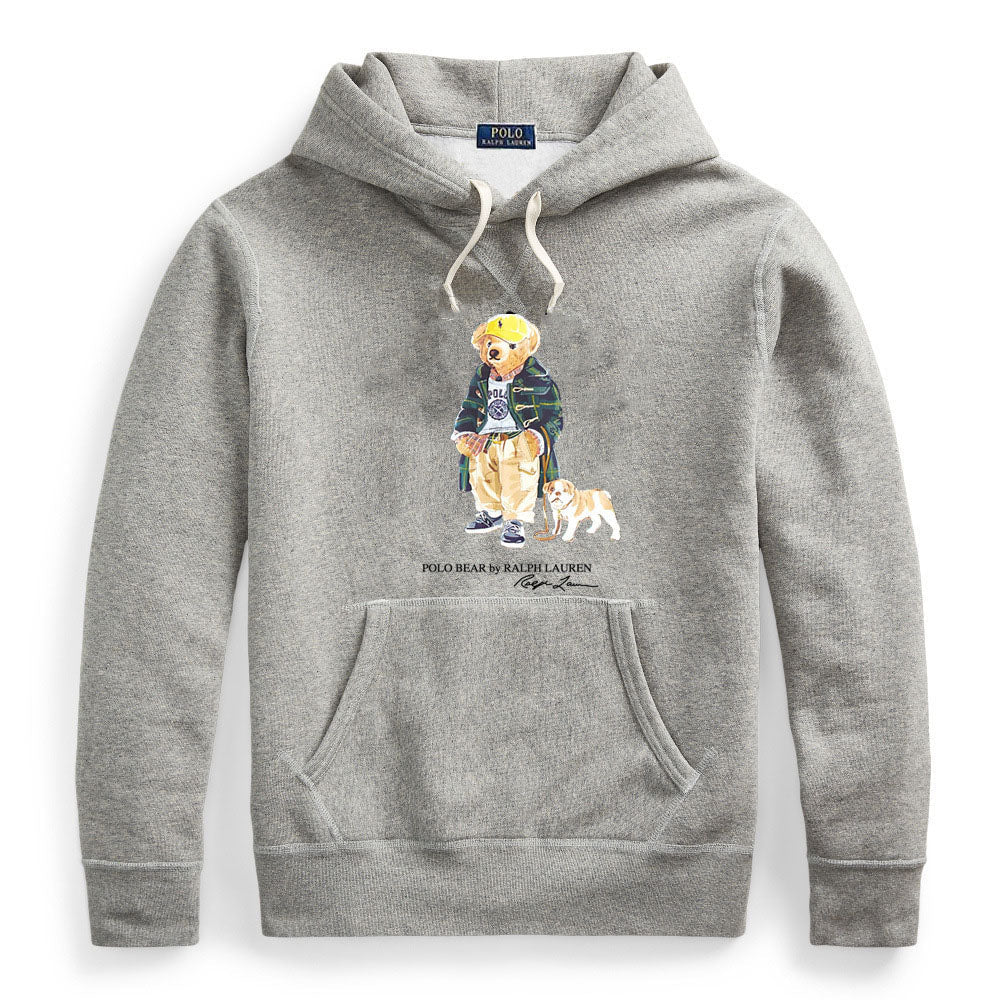 Ralph Lauren Men's Polo Bear Printed Hoodie – Premium Cotton Streetwear Sweatshirt