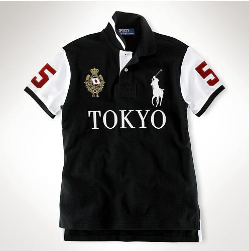 Men's Premium Cotton City Polo Shirt – Short Sleeve Classic Collar Tee