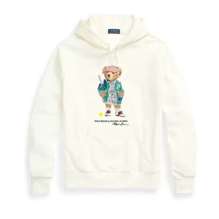 Ralph Lauren Cartoon Bear Hooded Sweatshirt – Soft Cotton Casual Hoodie
