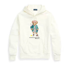 Ralph Lauren Cartoon Bear Hooded Sweatshirt – Soft Cotton Casual Hoodie