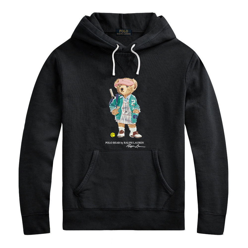 Ralph Lauren Cartoon Bear Hooded Sweatshirt – Soft Cotton Casual Hoodie