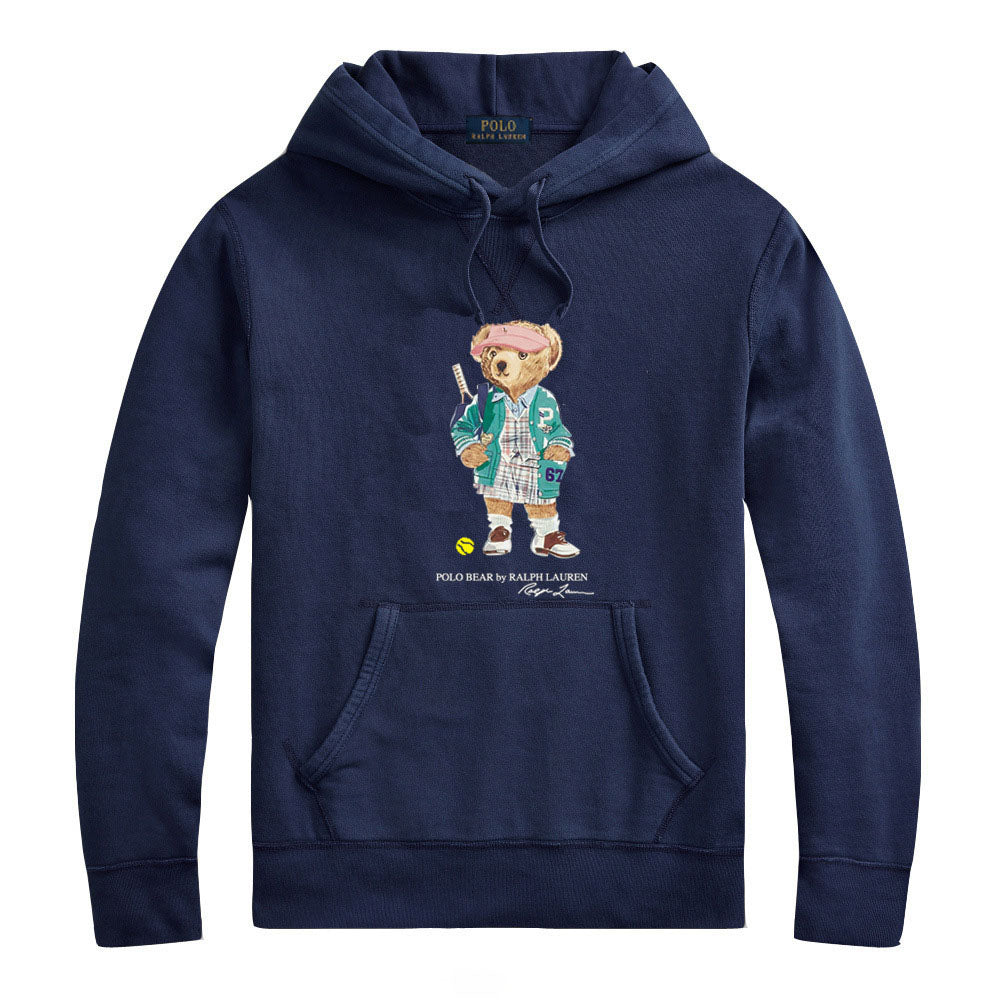 Ralph Lauren Cartoon Bear Hooded Sweatshirt – Soft Cotton Casual Hoodie
