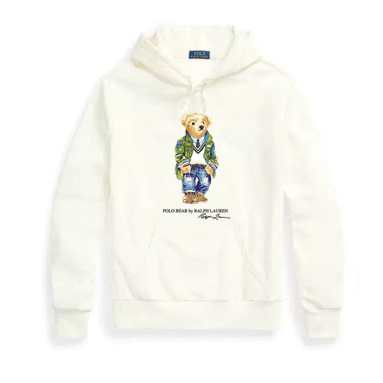 Ralph Lauren Men's Cotton Hoodie with Polo Bear Print – Everyday Street Style