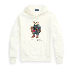 Ralph Lauren Men's Cartoon Print Hoodie – Cotton Fleece Hooded Sweatshirt