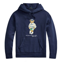 Ralph Lauren Men's Bear Graphic Sweatshirt – Cotton Hooded Pullover