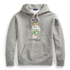 Ralph Lauren Men's Bear Graphic Sweatshirt – Cotton Hooded Pullover